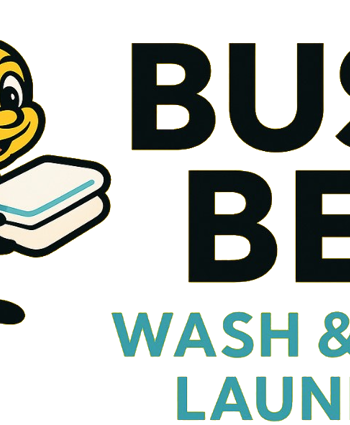 Busy Bee Laundry Logo No Background Color